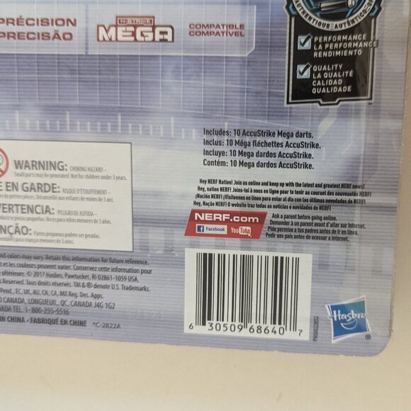 NWT Nerf 10X Mega Accustrike N-Strike Foam Gun Darts Series Age 8+  Refill Pack - Picture 5 of 6